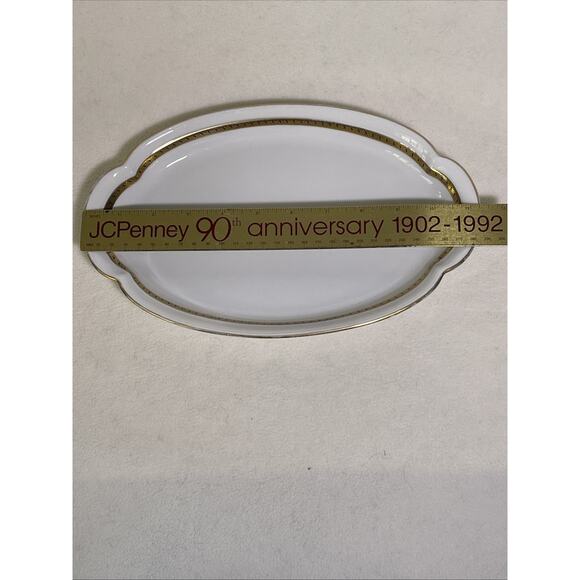 Antique Porcelain White /Gold Gilded Small Platter Royal Tettau - Picture 7 of 9